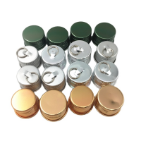 Free samples 18mm 20mm 24mm 28mm bottle screw caps silver gold green aluminum cap